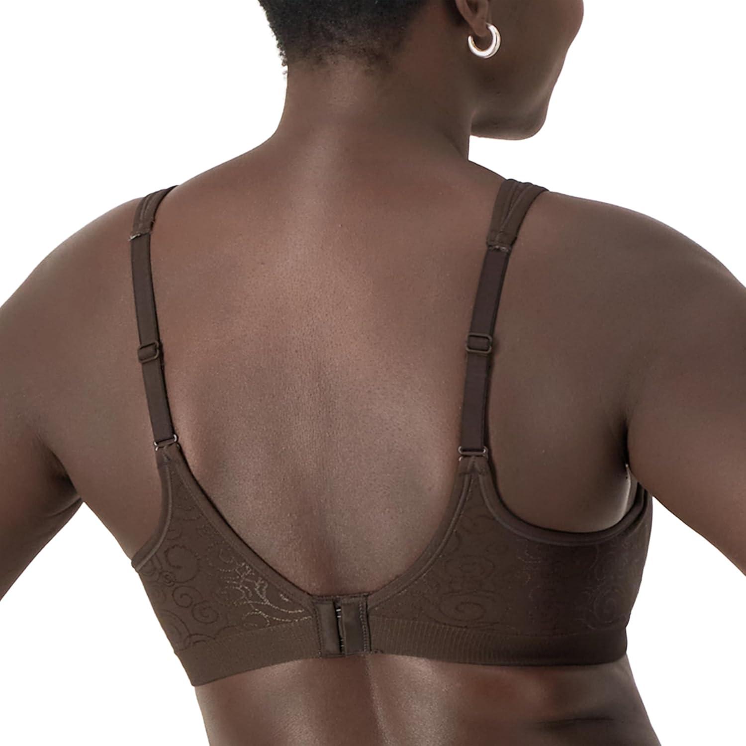 imageBali womens Comfort Revolution Wireless Bra Cool Comfort Fullcoverage Bra Retired ColorsWarm Cocoa Brown Swirl
