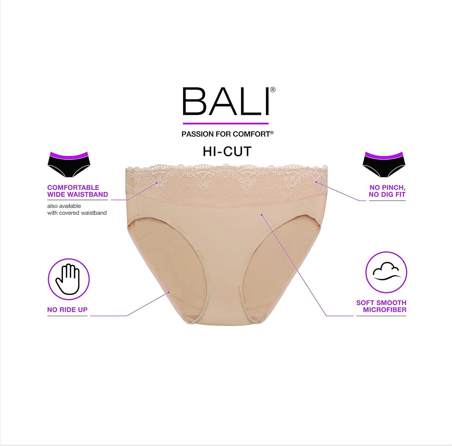 imageBali womens Passion for Comfort Hicut PantyBlack