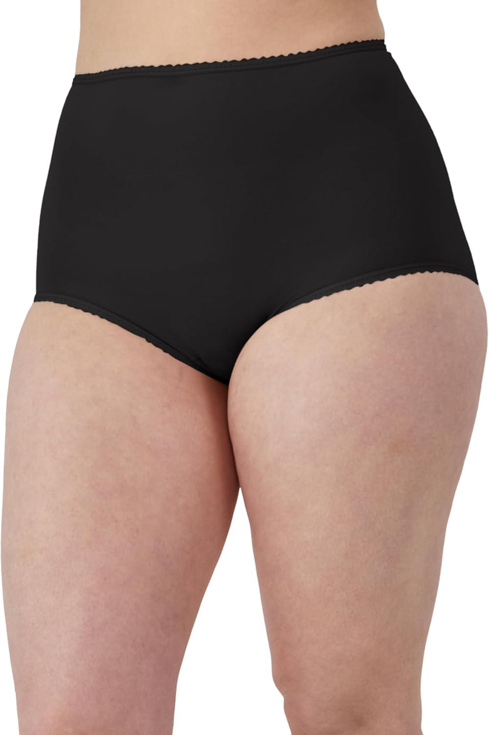 imageBali womens Underwear Briefs Pack 3pack Skimp Skamp Brief Panties for Women Full Coverage No ShowPink Chic Lace PrintWarm SteelBlack