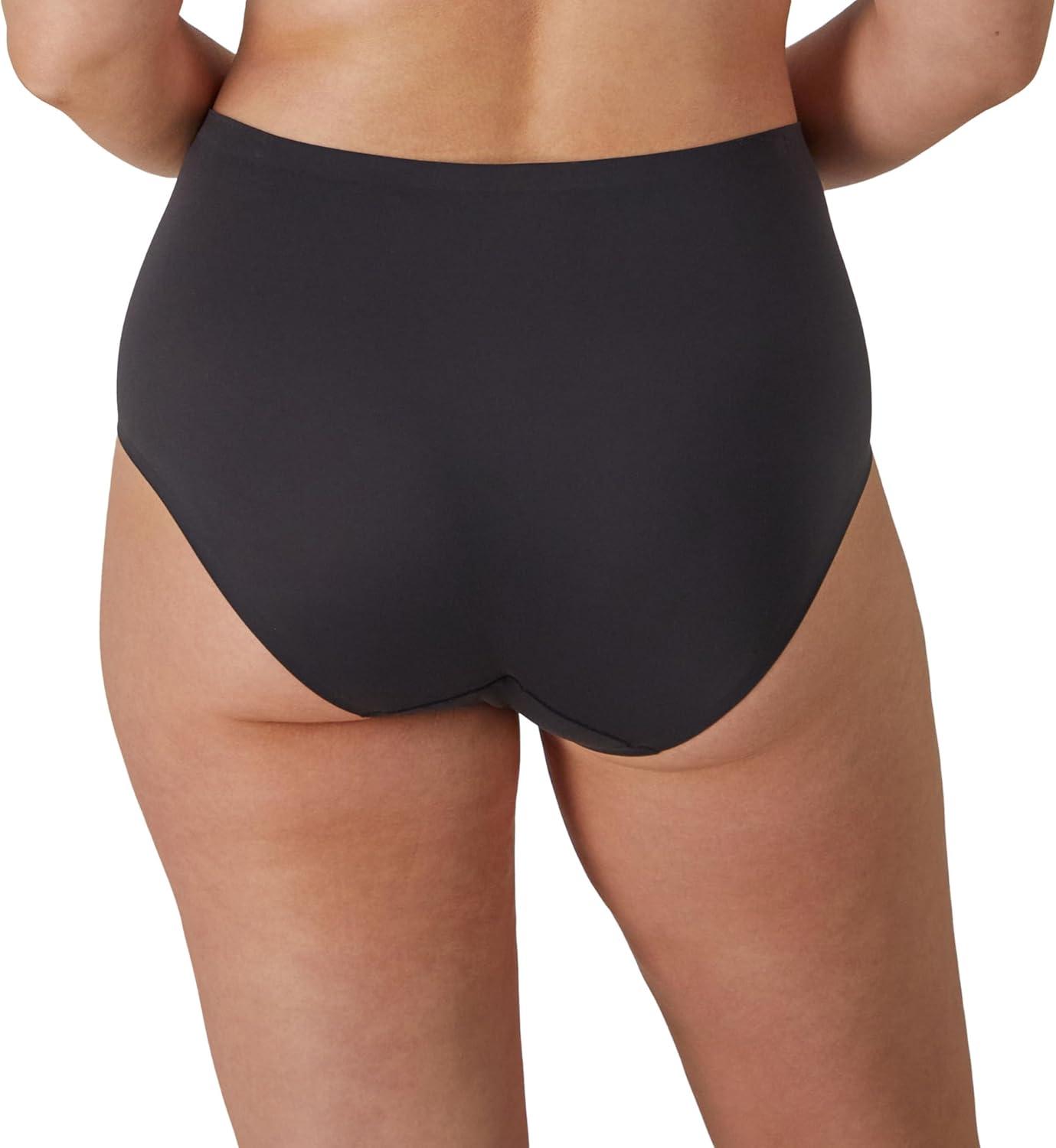 imageBali womens Underwear Pack Double Support Stretch Brief Panties Moisturewicking Underwear for Women 3packSoft TaupeBlackSoft Taupe