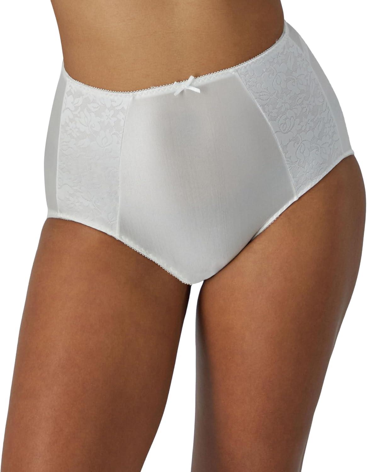 imageBali womens Underwear Pack Double Support Stretch Brief Panties Moisturewicking Underwear for Women 3packWhiteWhiteWhite