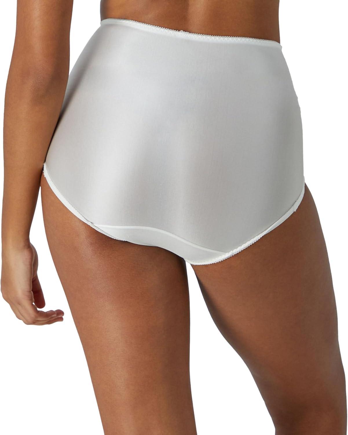 imageBali womens Underwear Pack Double Support Stretch Brief Panties Moisturewicking Underwear for Women 3packWhiteWhiteWhite