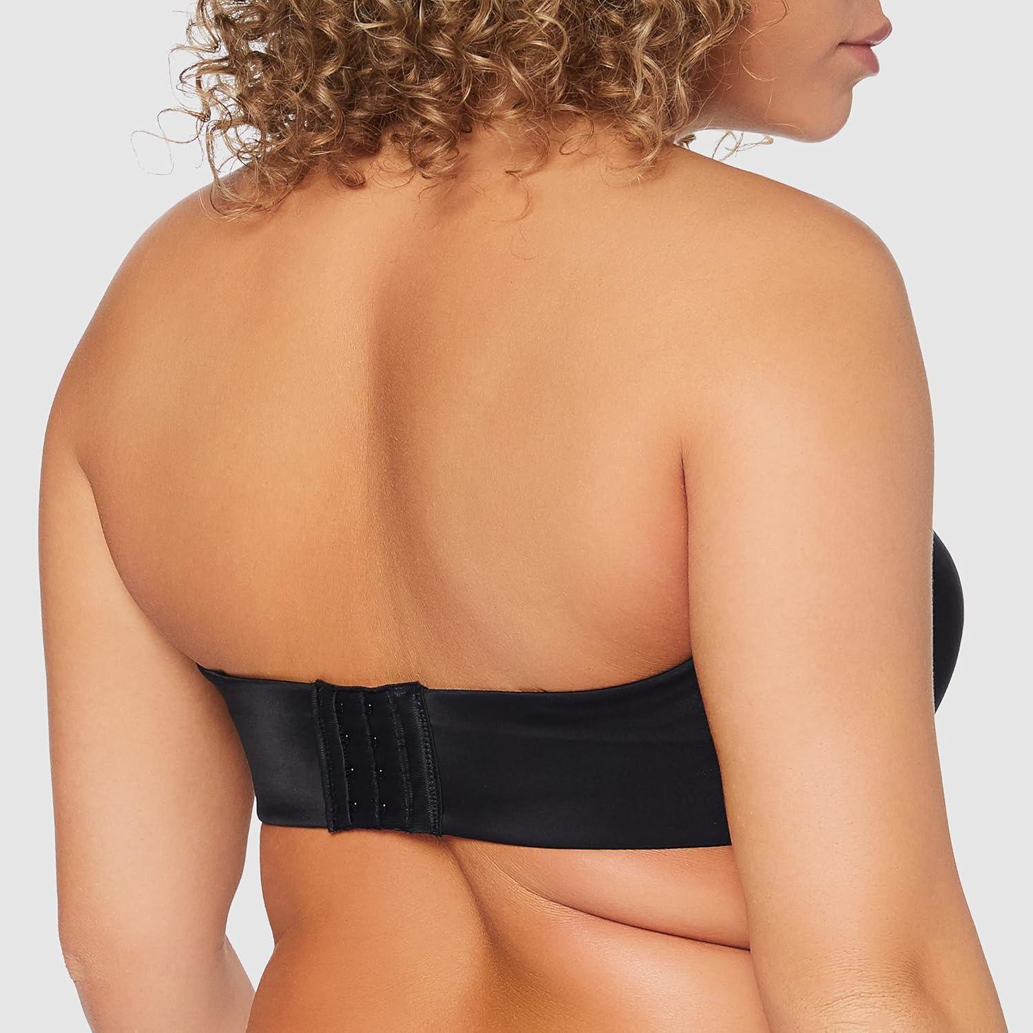 imageMaidenform Womens Tailored Strapless Underwire Minimizer Seamless Convertible BraBlack