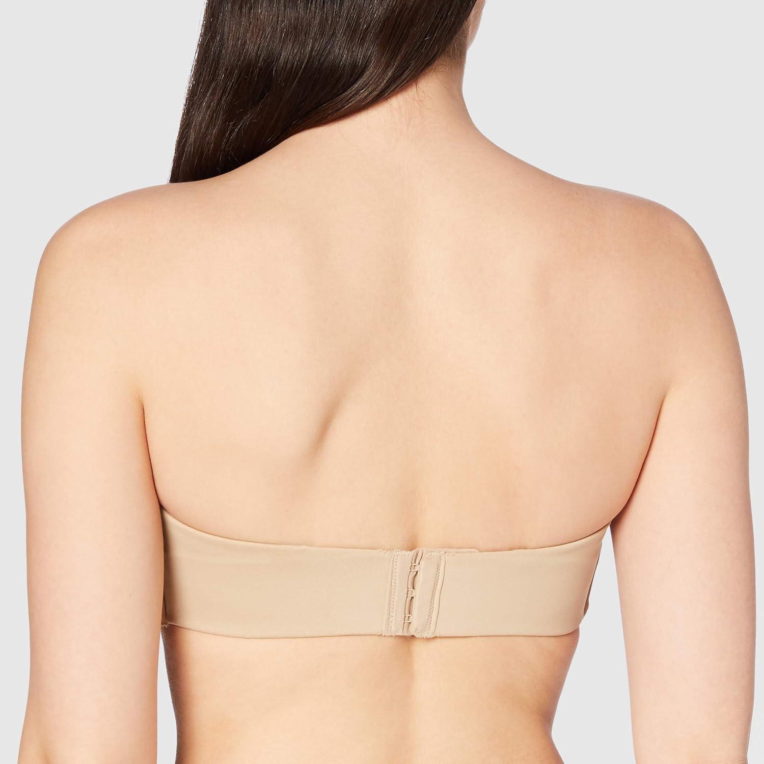 imageMaidenform Womens Tailored Strapless Underwire Minimizer Seamless Convertible BraBody Beige