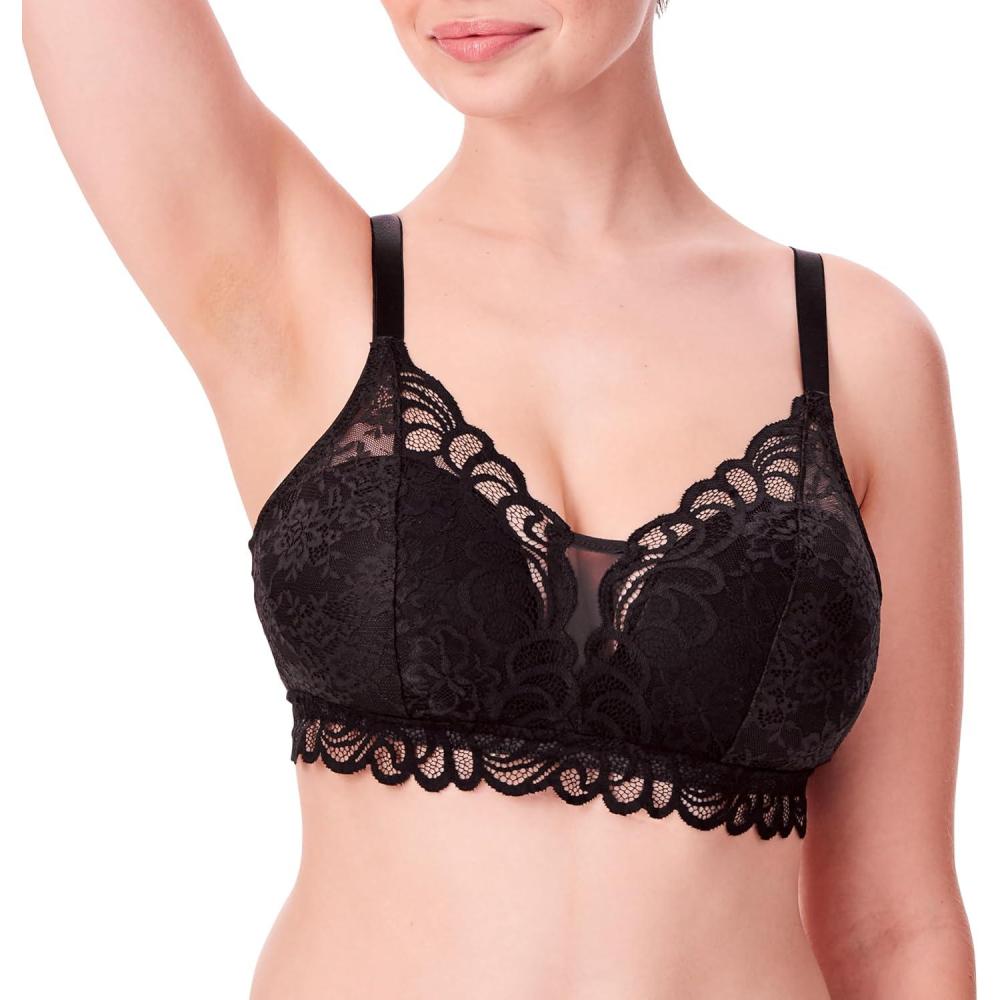 imageBali Womens Bali Womens Desire All Over Lace Wirefree Bra Df6591Black