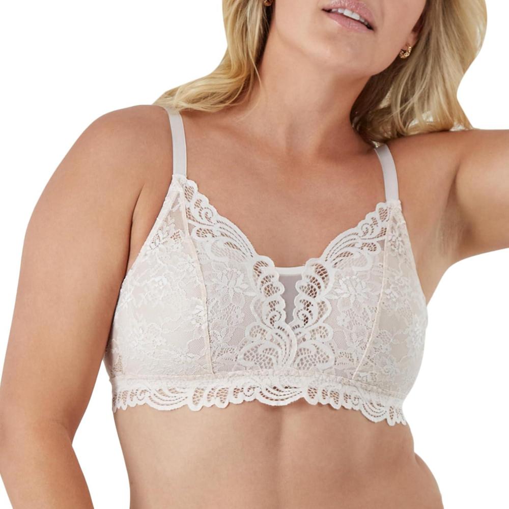 imageBali Womens Bali Womens Desire All Over Lace Wirefree Bra Df6591Sandshell