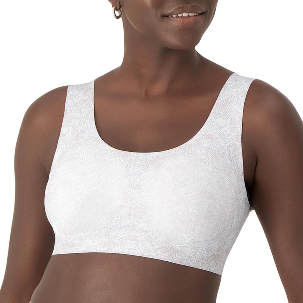 imageBali Womens Comfort Revolution Easylite Wireless TShirt Bra Pullover Wirefree TShirt BraSplatter GlossWhite Print