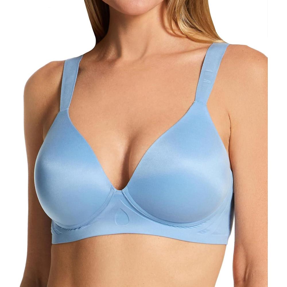 imageBali Womens Comfort Revolution Wirefree Bra Soft Touch Ultimate Wireless Support BraBlue Sky Ahead