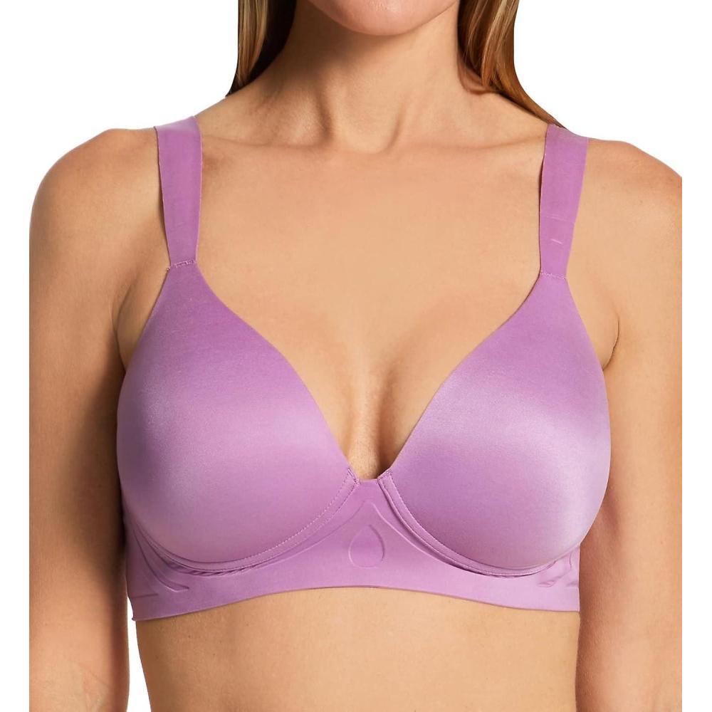 imageBali Womens Comfort Revolution Wirefree Bra Soft Touch Ultimate Wireless Support BraTinted Lavender