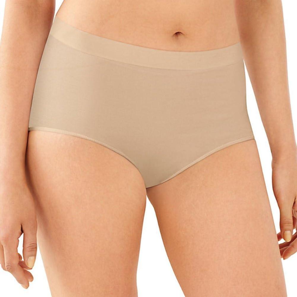 imageBali Womens Seamless Underwear Smoothing Brief Panties FullCoverage Stretch Microfiber Underwear for WomenNude
