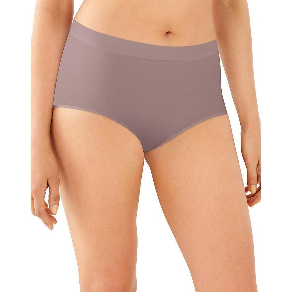 imageBali Womens Seamless Underwear Smoothing Brief Panties FullCoverage Stretch Microfiber Underwear for WomenWarm Steel