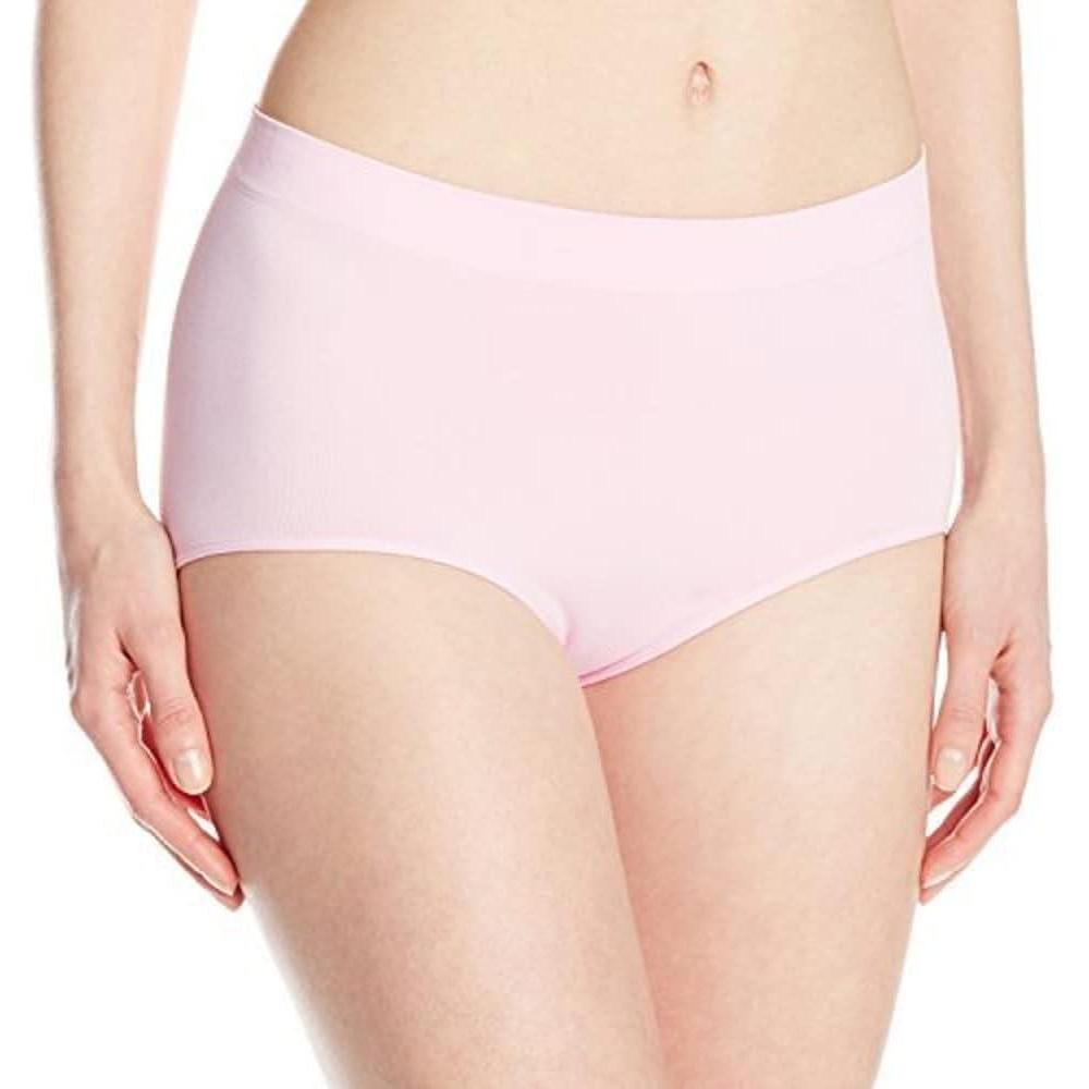 imageBali Womens Seamless Underwear Smoothing Brief Panties FullCoverage Stretch Microfiber Underwear for WomenWhimsy Pink