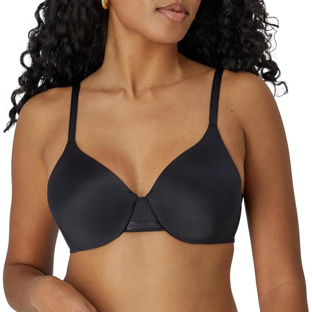 imageBali Womens Underwire Bra DF3W11 One Smooth U BackSmoothing Bras for Women Concealing Full CoverageBlack
