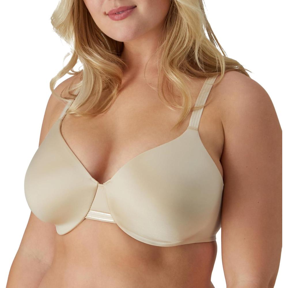 imageBali Womens Underwire Bra DF3W11 One Smooth U BackSmoothing Bras for Women Concealing Full CoverageSoft Taupe
