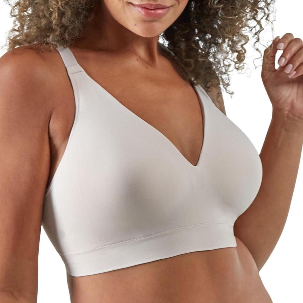 imageBali Womens Wireless Bra Comfort Revolution Modern Seamless Bra Flextofit Wirefree BraSandshell