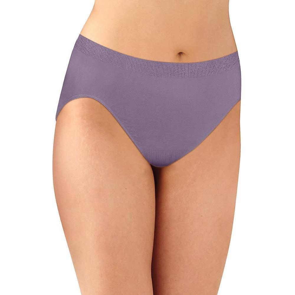 imageBali womens Comfort Revolution Seamless Brief Panty Microfiber Stretch Underwear Womens High Rise BriefPerfectly Purple