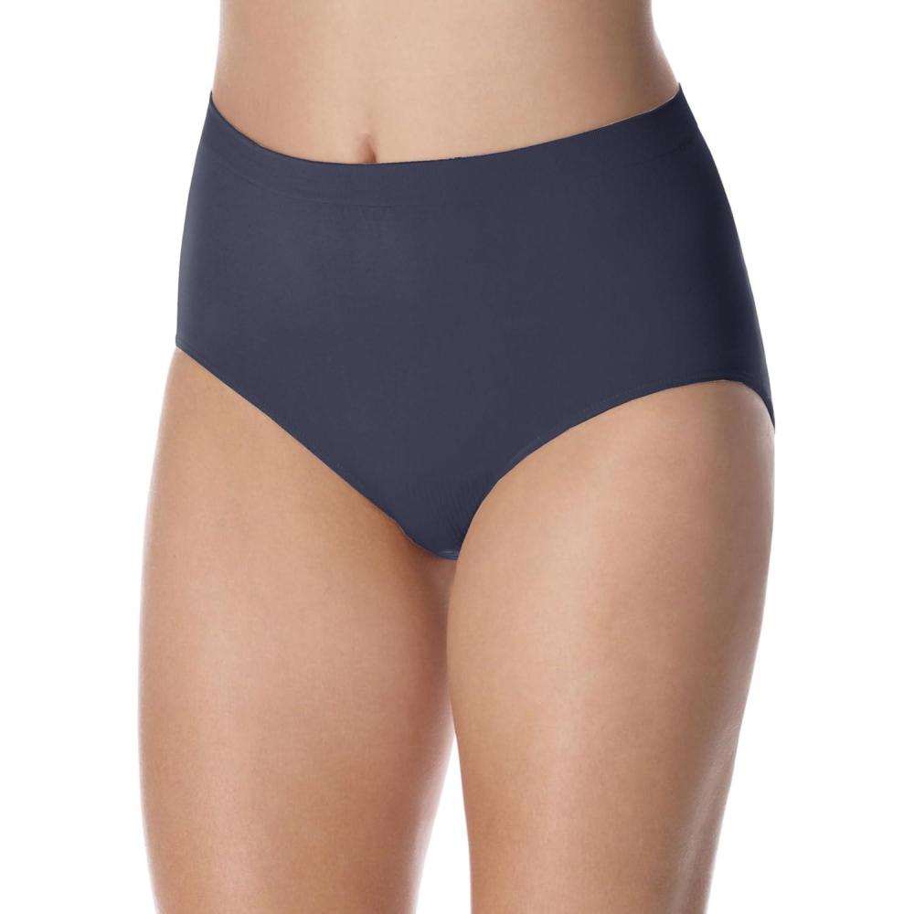 imageBali womens Comfort Revolution Seamless Brief Panty Microfiber Stretch Underwear Womens High Rise BriefPrivate Jet