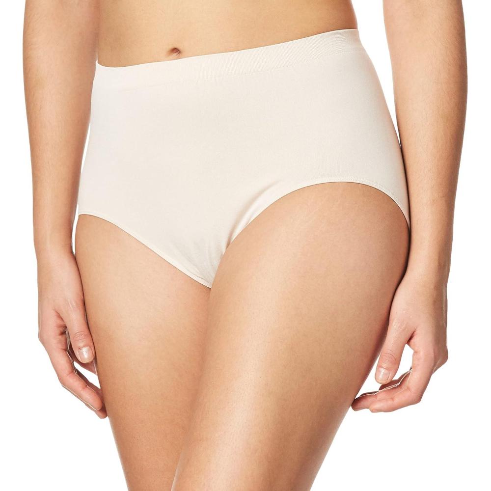 imageBali womens Comfort Revolution Seamless Brief Panty Microfiber Stretch Underwear Womens High Rise BriefRosewood