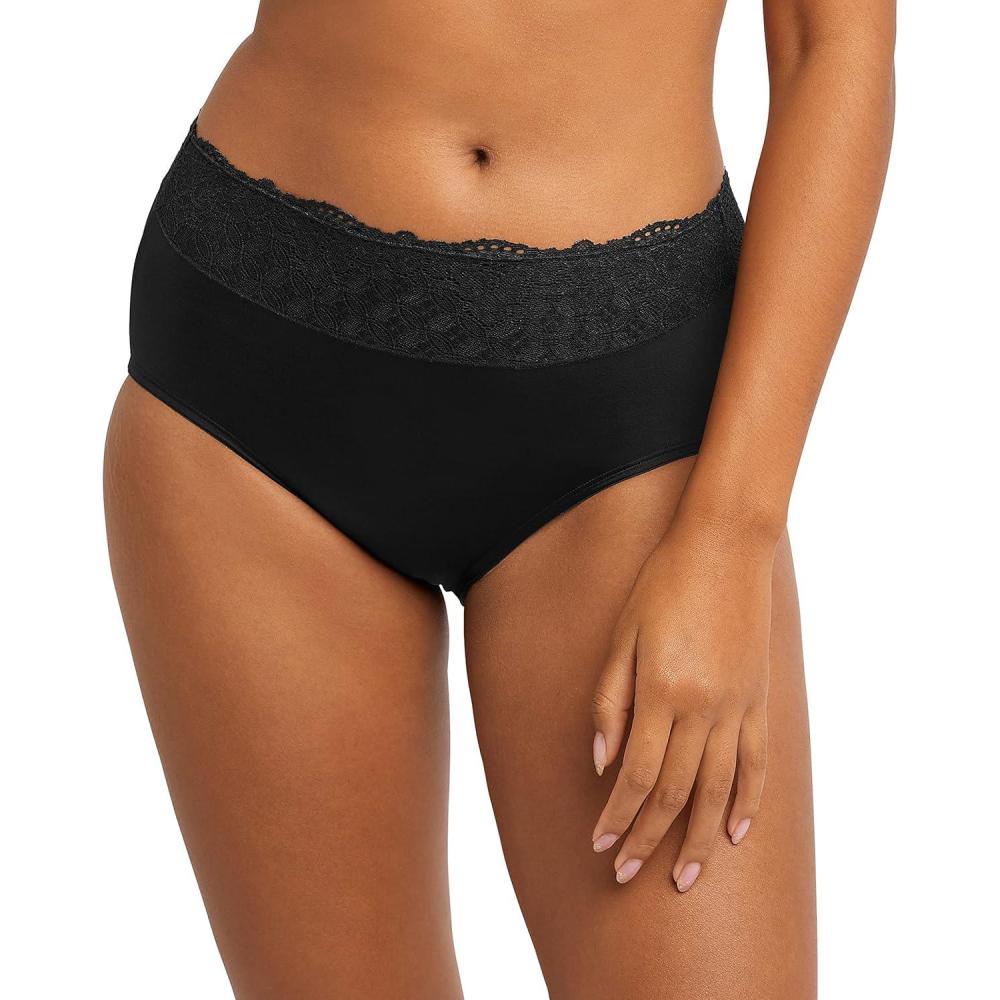 imageBali womens Passion for Comfort Hicut PantyBlack Lace
