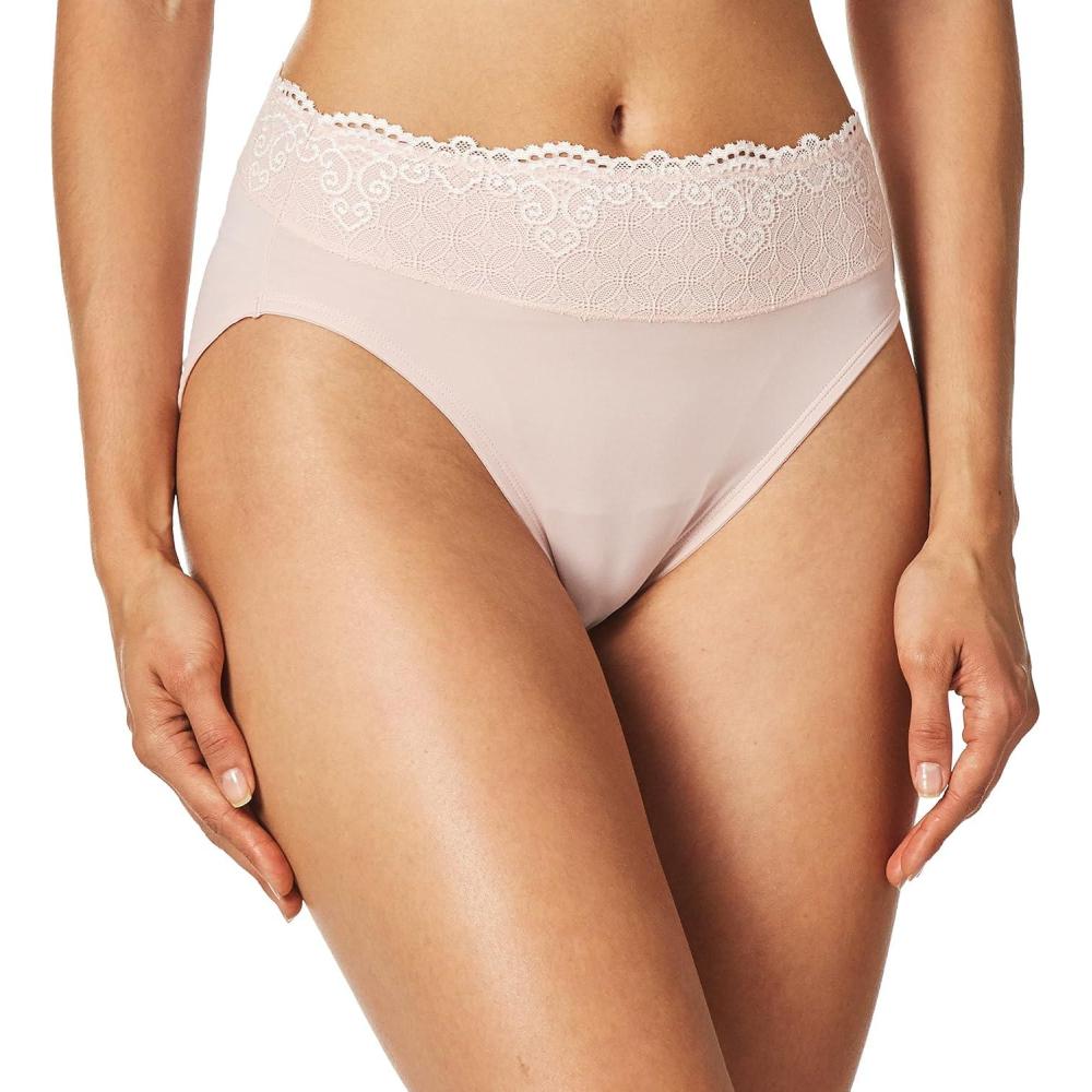 imageBali womens Passion for Comfort Hicut PantySheer Pale Pink
