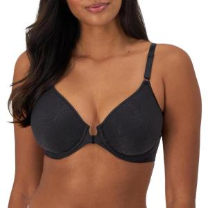 Bali Comfort Revolution Front-Close T-Shirt Bra(Black)