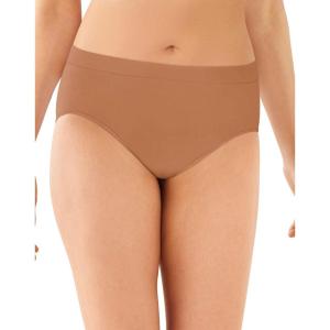 Bali Women’s Brief Underwear, Brief Panties for Everyday Comfort, Smoothing Seamless Underwear for Women(Cinnamon Butter)