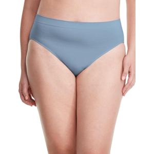 Bali Women’s Brief Underwear, Brief Panties for Everyday Comfort, Smoothing Seamless Underwear for Women(Soft Blue Grey)