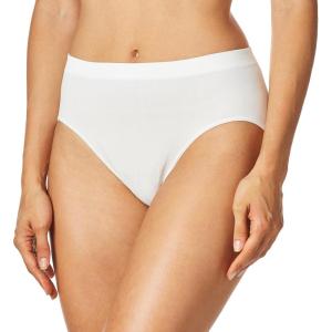 Bali Women’s Brief Underwear, Brief Panties for Everyday Comfort, Smoothing Seamless Underwear for Women(White)