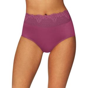 Bali Women’s Brief Underwear, Passion For Comfort Women’s Panties, Seamless Brief Underwear for Women(Deep Cerise)