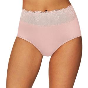Bali Women’s Brief Underwear, Passion For Comfort Women’s Panties, Seamless Brief Underwear for Women(Sheer Pale Pink)