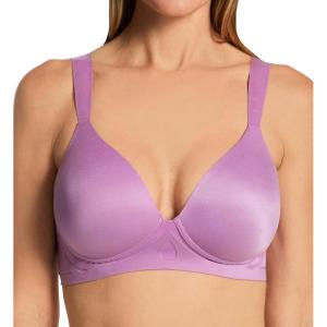 Bali Womens Comfort Revolution Wirefree Bra, Soft Touch Ultimate Wireless Support Bra(Tinted Lavender)