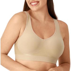 Bali Women’s Comfort Revolution Wireless Bra, ComfortFlex Fit Full-Coverage Bra, DF3488(Nude)