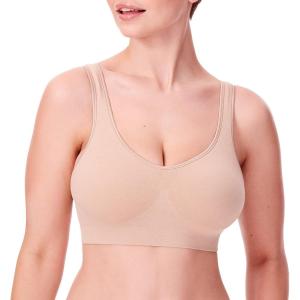Bali Women’s Comfort Revolution Wireless Bra, ComfortFlex Fit Full-Coverage Bra, DF3488(Nude Heather)