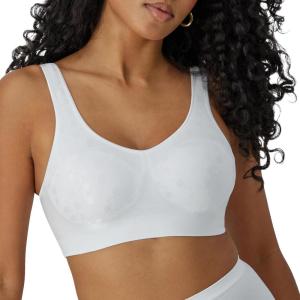 Bali Women’s Comfort Revolution Wireless Bra, ComfortFlex Fit Full-Coverage Bra, DF3488(White Dot)