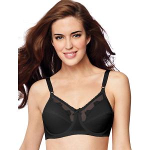 Bali Womens Flower Underwire Bra Df0180(Black)