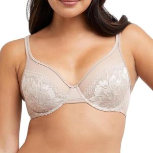 Bali Womens One Smooth U Lace Minimizer Bra, Underwire Full-Coverage Convertible Bra(Evening Blush)