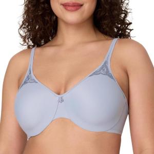 Bali Womens Passion for Comfort Minimizer Bra, Full-Coverage Underwire Bra, Seamless Cups(Silver Satin)