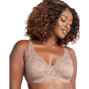 Bali Women’s Passion for Comfort Underwire, Multiway Convertible, Soft Lace Bra(Evening Blush)