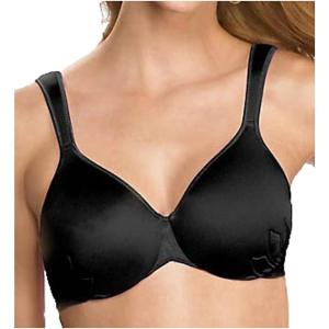 Bali Women’s Push-up Bra, Live It Up Full-Coverage Bras for Women, Cushioned Straps, Full Coverage(Black)