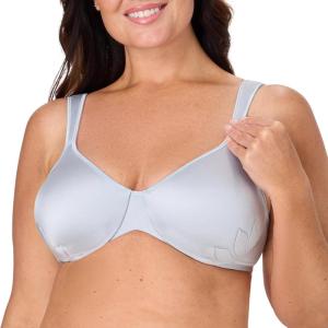 Bali Women’s Push-up Bra, Live It Up Full-Coverage Bras for Women, Cushioned Straps, Full Coverage(Salty Pepper Grey)