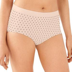 Bali Women’s Seamless Underwear, Smoothing Brief Panties, Full-Coverage Stretch Microfiber Underwear for Women(Blushing Pink Dot)