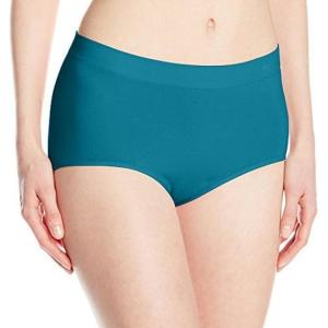 Bali Women’s Seamless Underwear, Smoothing Brief Panties, Full-Coverage Stretch Microfiber Underwear for Women(Petro Teal)