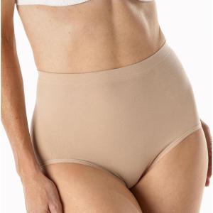 Bali Women’s Shaping Ultra Firm Control Seamless Shapewear Brief Fajas, Pack of 2, DFX204(Soft Taupe)