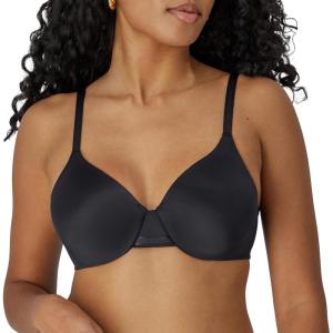 Bali Women’s Underwire Bra DF3W11, One Smooth U Back-Smoothing Bras for Women, Concealing, Full Coverage(Black)