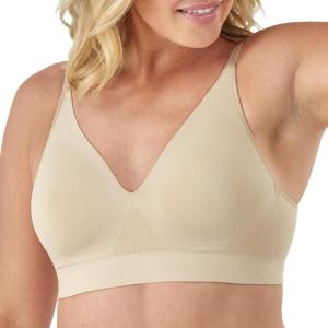 Bali Women’s Wireless Bra, Comfort Revolution Modern Seamless Bra, Flex-to-fit Wirefree Bra(Taupe)