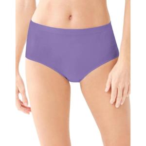 Bali womens Comfort Revolution Seamless Brief Panty, Microfiber Stretch Underwear, Women’s High Rise Brief(Lively Lavender)