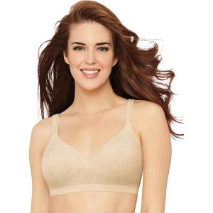 Bali womens Comfort Revolution Wireless Bra, Cool Comfort Full-coverage Bra (Retired Colors)(Beige)