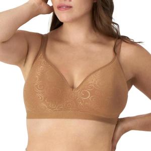 Bali womens Comfort Revolution Wireless Bra, Cool Comfort Full-coverage Bra (Retired Colors)(Cinnamon Butter Swirl)