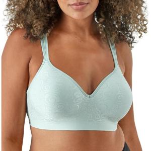 Bali womens Comfort Revolution Wireless Bra, Cool Comfort Full-coverage Bra (Retired Colors)(Soft Celadon Swirl)