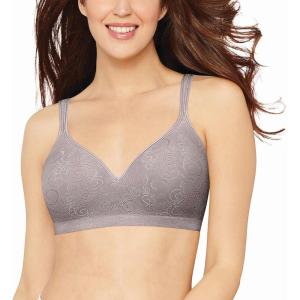 Bali womens Comfort Revolution Wireless Bra, Cool Comfort Full-coverage Bra (Retired Colors)(Warm Steel Swirl)